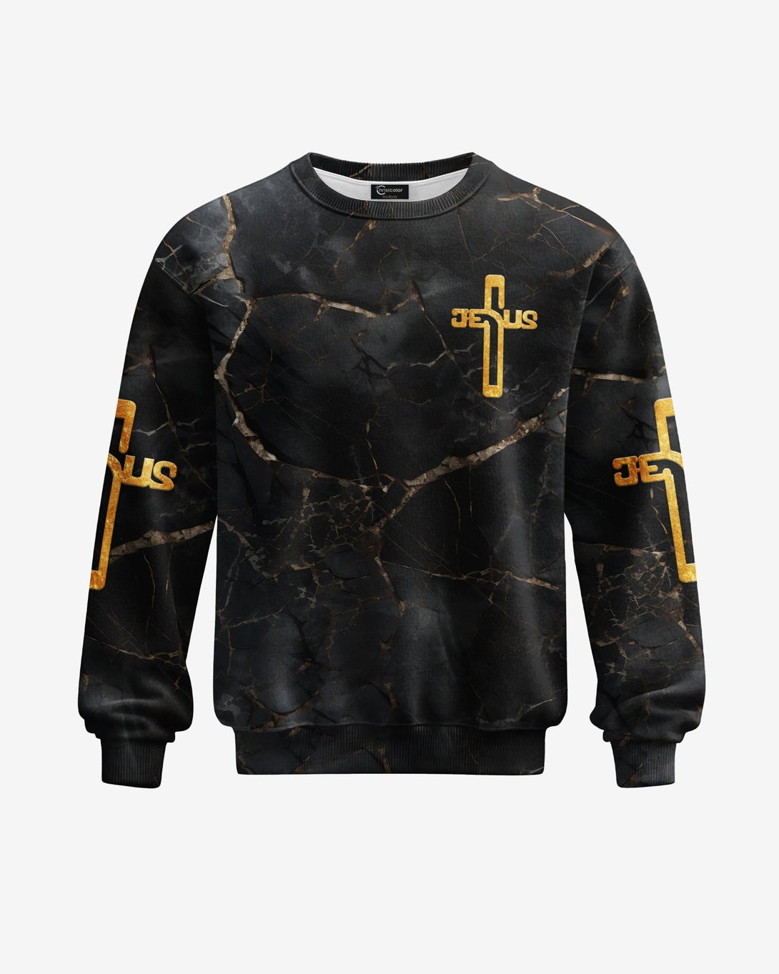 Death Could Not Hold Him All Over Print Sweater - Christ Color