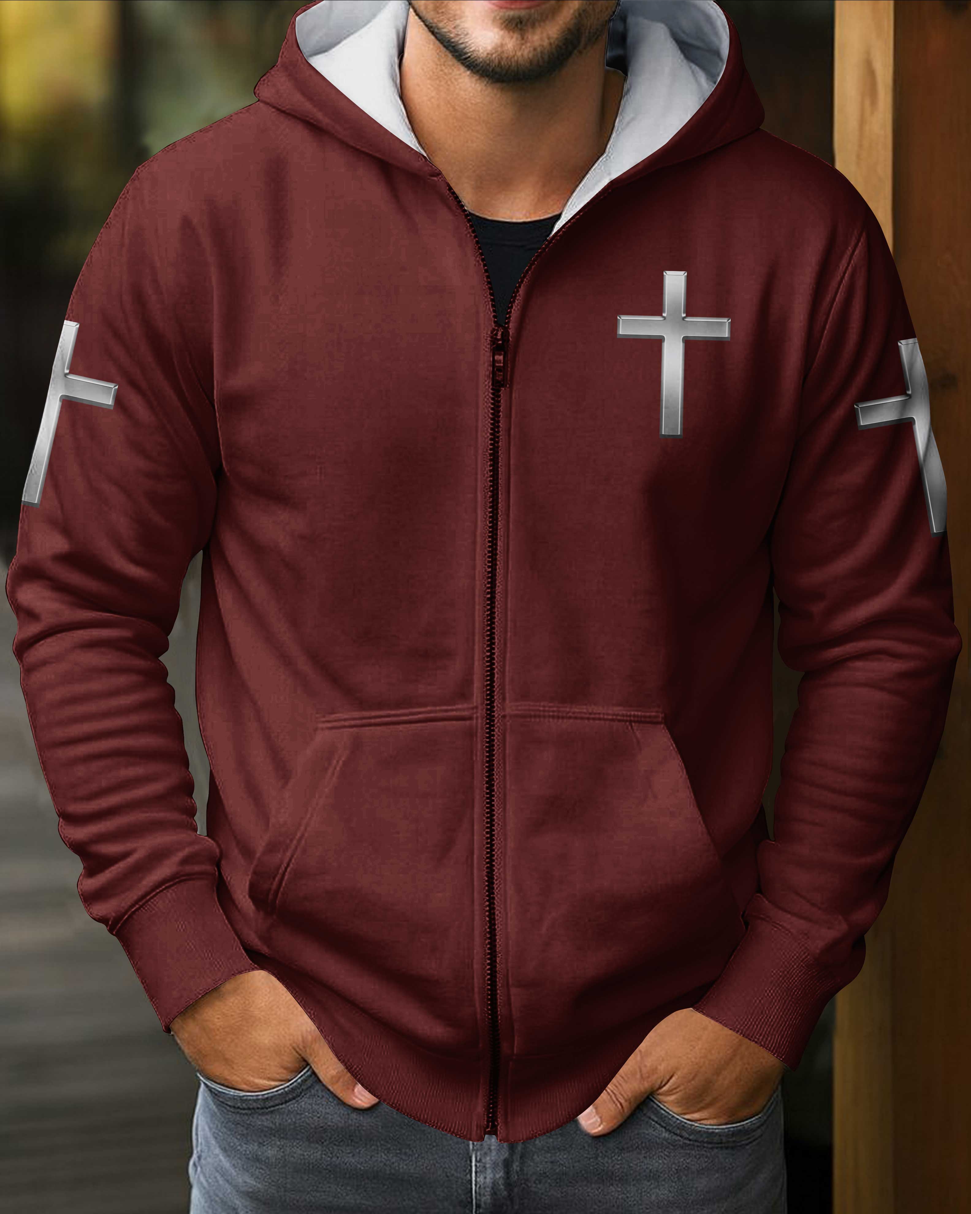 God Took The Strongest Marines And Made Them Warriors Of Christ Zip Hoodie