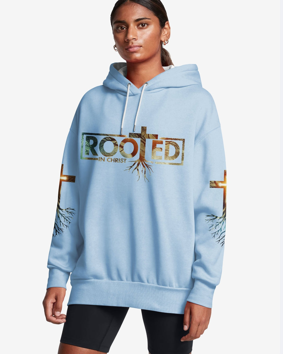 Woman Of Faith Rooted In Christ All Over Print Hoodie - Christ Color