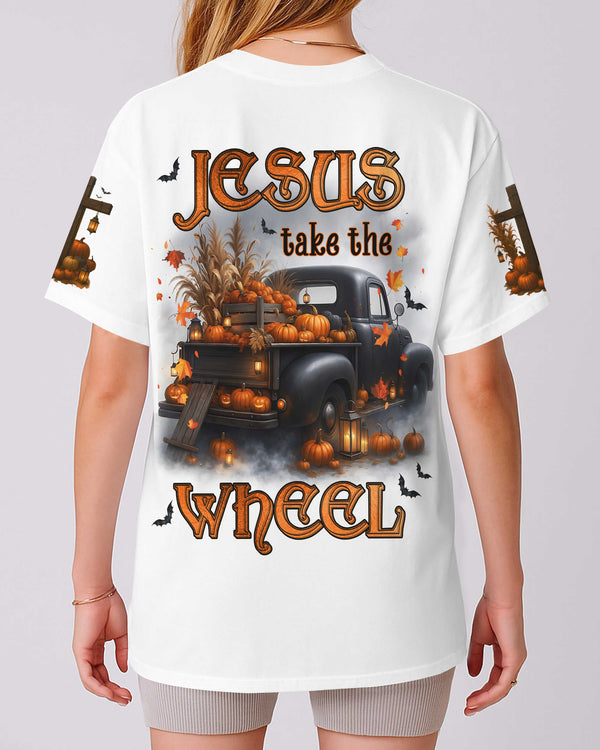 Jesus Take The Wheel All Over Print T-Shirt