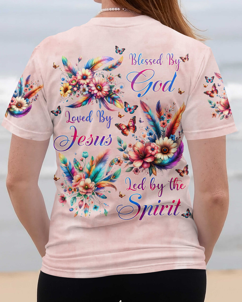 Blessed By God Loved By Jesus Led by the Spirit T-Shirts