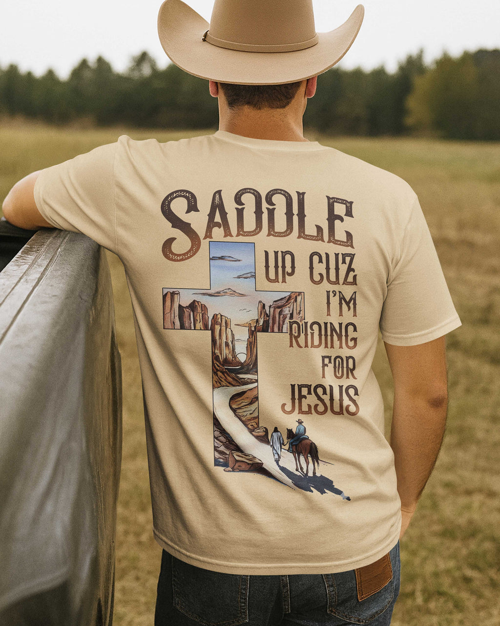 Saddle Up Cuz I'm Riding For Jesus T-Shirt