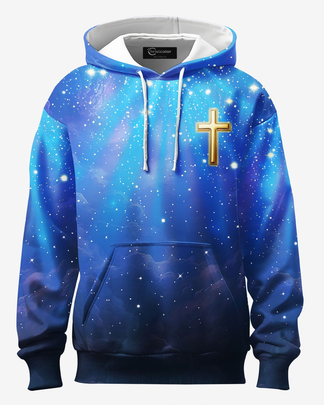 Faith Can Move Mountains All Over Print Hoodie - Christ Color