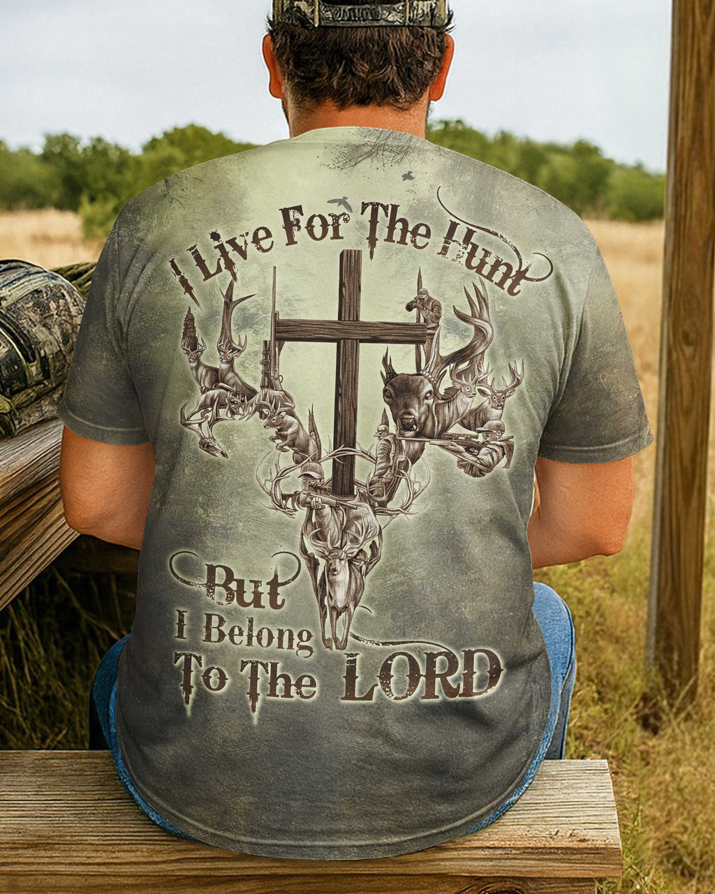 I Live For The Hunt Custom Name T-Shirt