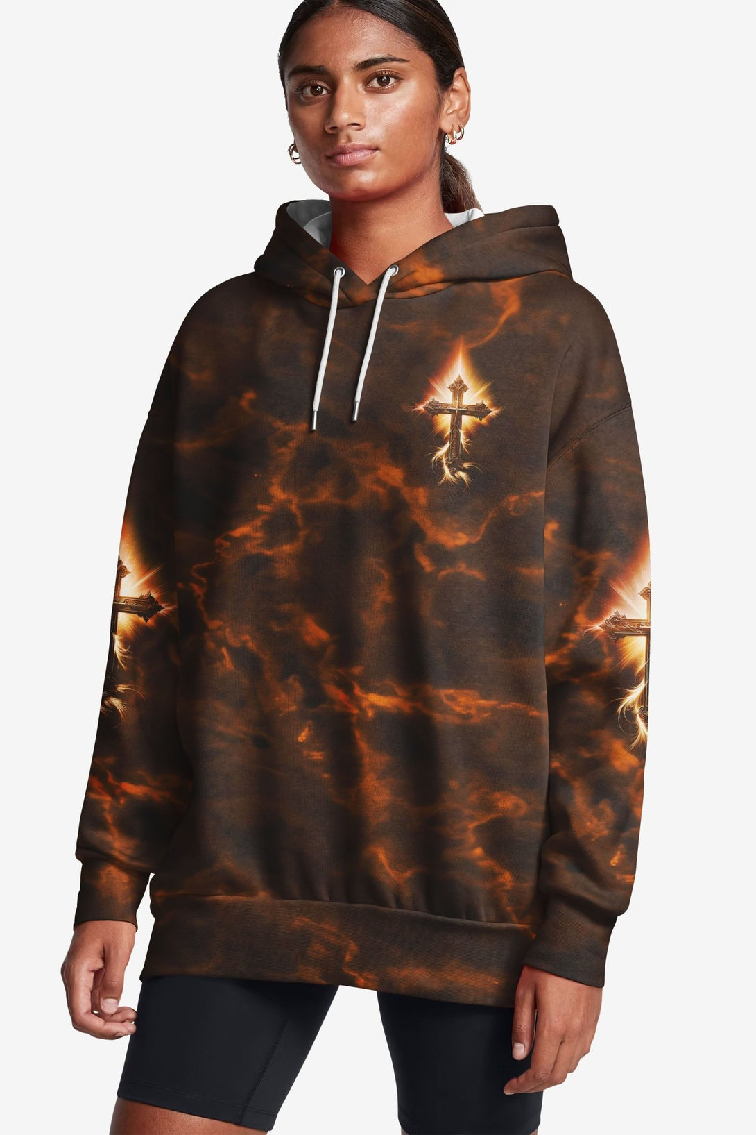 A Child Of God A Man Of Faith A Warrior Of Christ All Over Print Hoodie - Christ Color