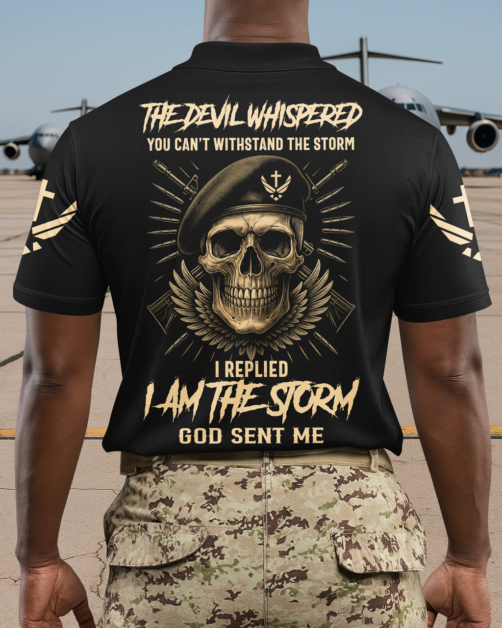 The Devil Whispered You Can't Withstand The Storm I Replied I Am The Storm God Sent Me T-Shirt