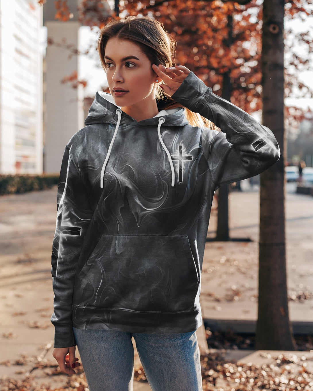 A Child Of God A Man Of Faith All Over Print Hoodie - Christ Color