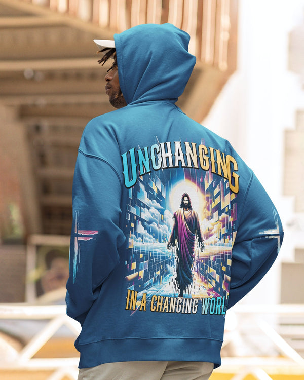 Unchanging In A Changing World All Over Print Zip Hoodie - Christ Color