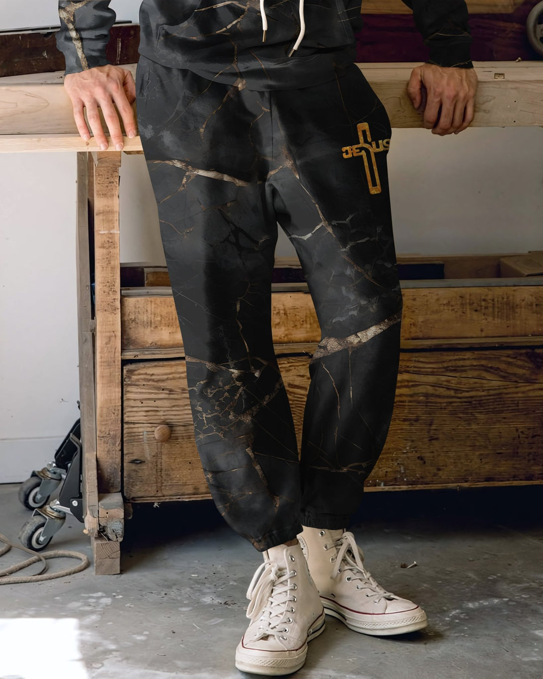Death Could Not Hold Him All Over Print Jogger Pants - Christ Color