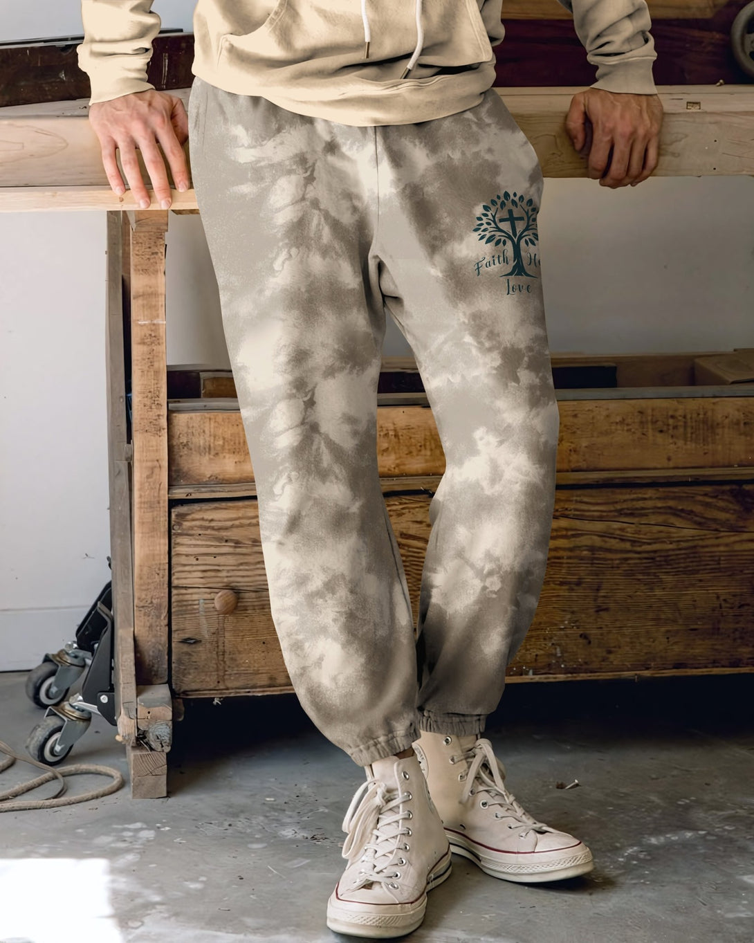 Rooted In Christ All Over Print Jogger Pants - Christ Color