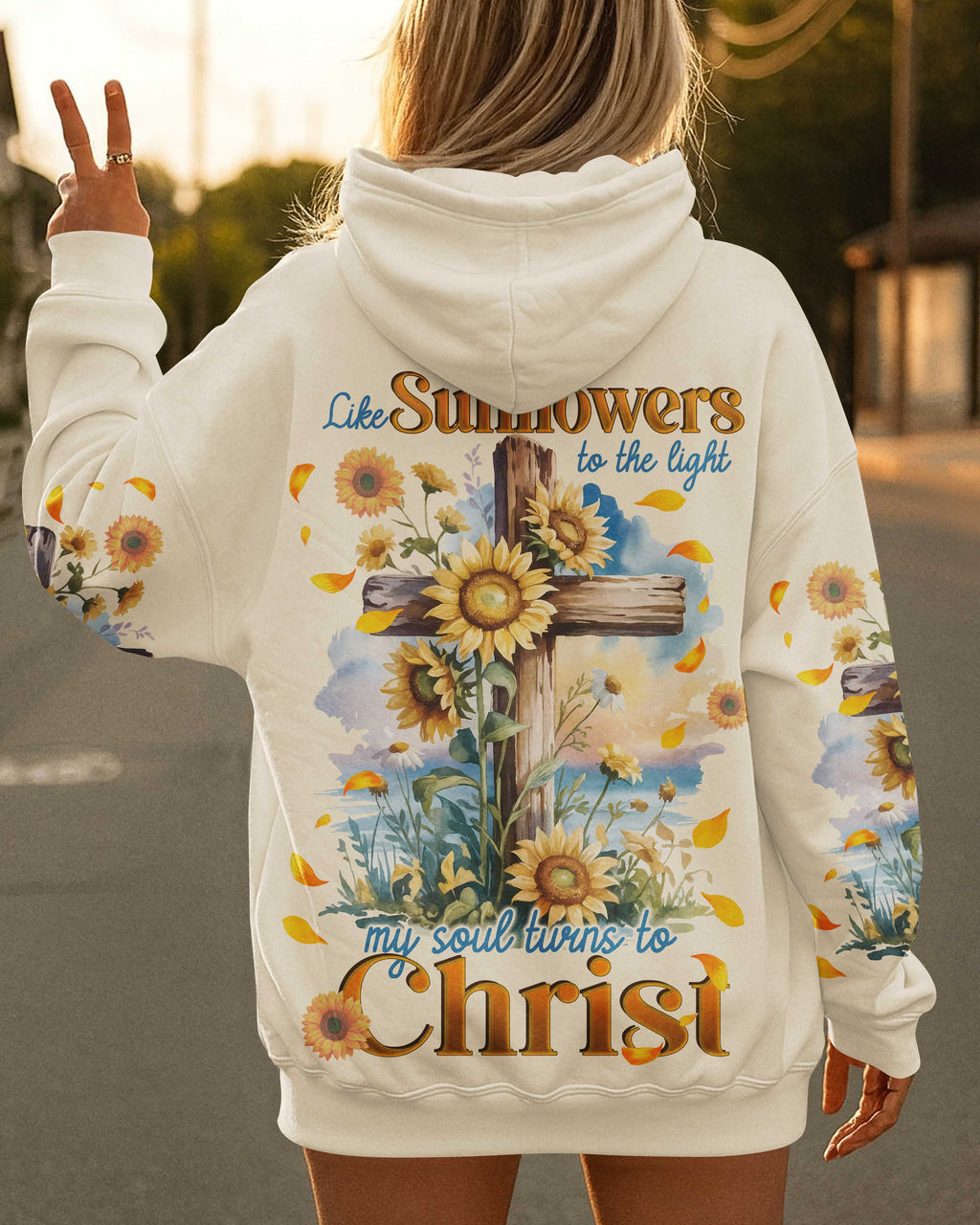 Like Sunflowers To The Light My Soul Turns To Christ T-Shirt