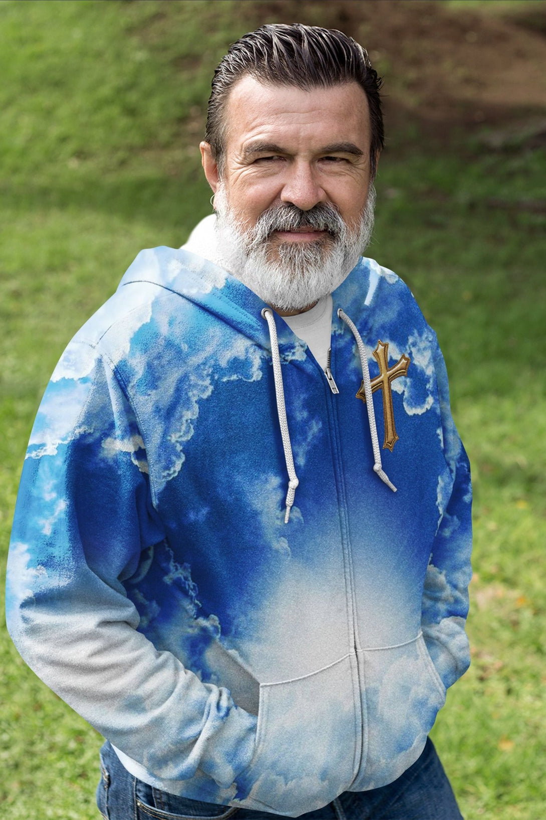 I Am The Way The Truth The Life All Over Print Zip Hoodie - Christ Color