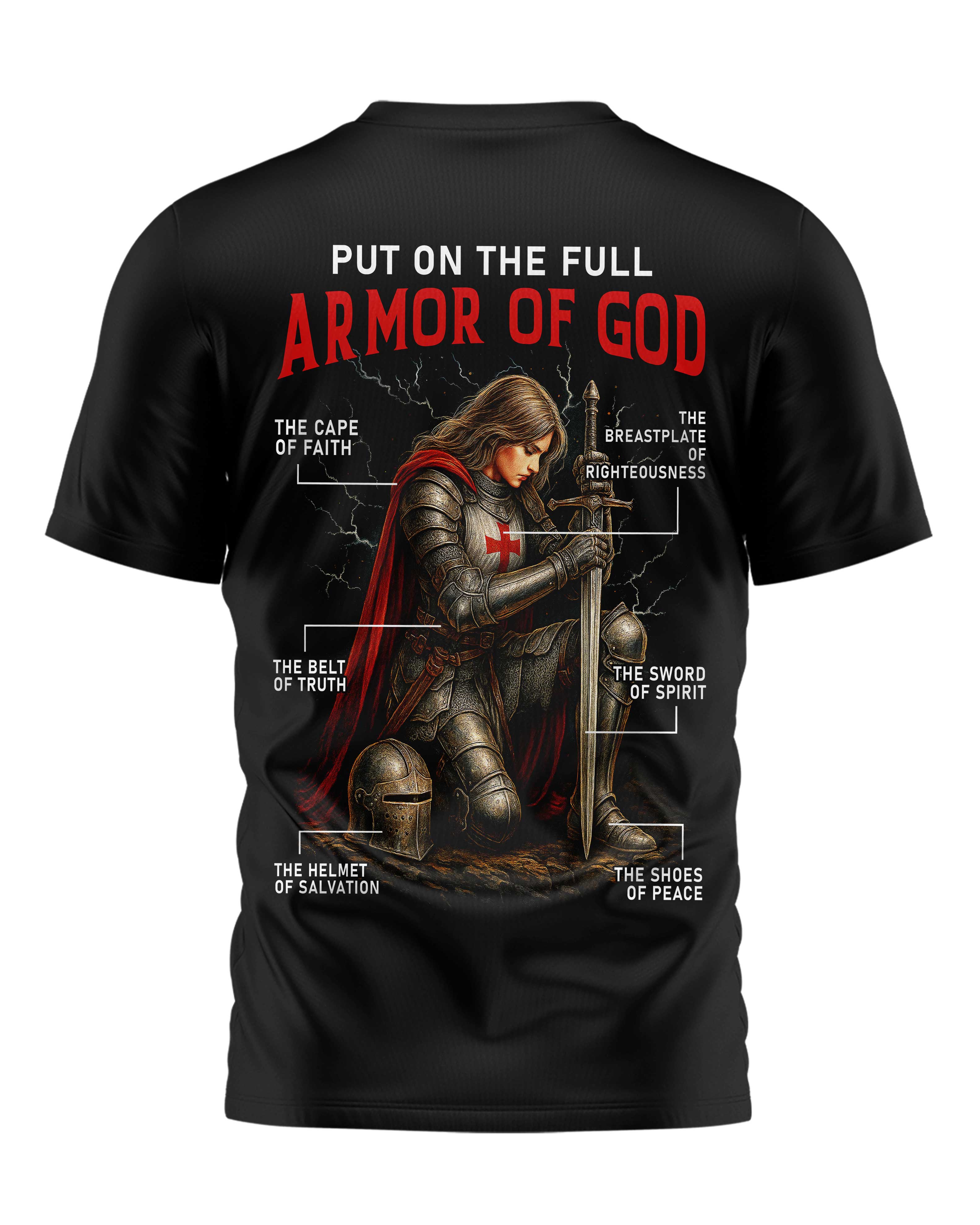 Put On The Full Armor Of God All Over Print T-Shirt