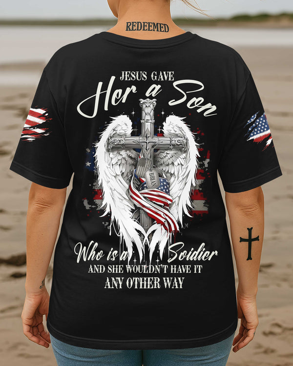 Jesus Gave Her A Son All Over Print T-Shirt