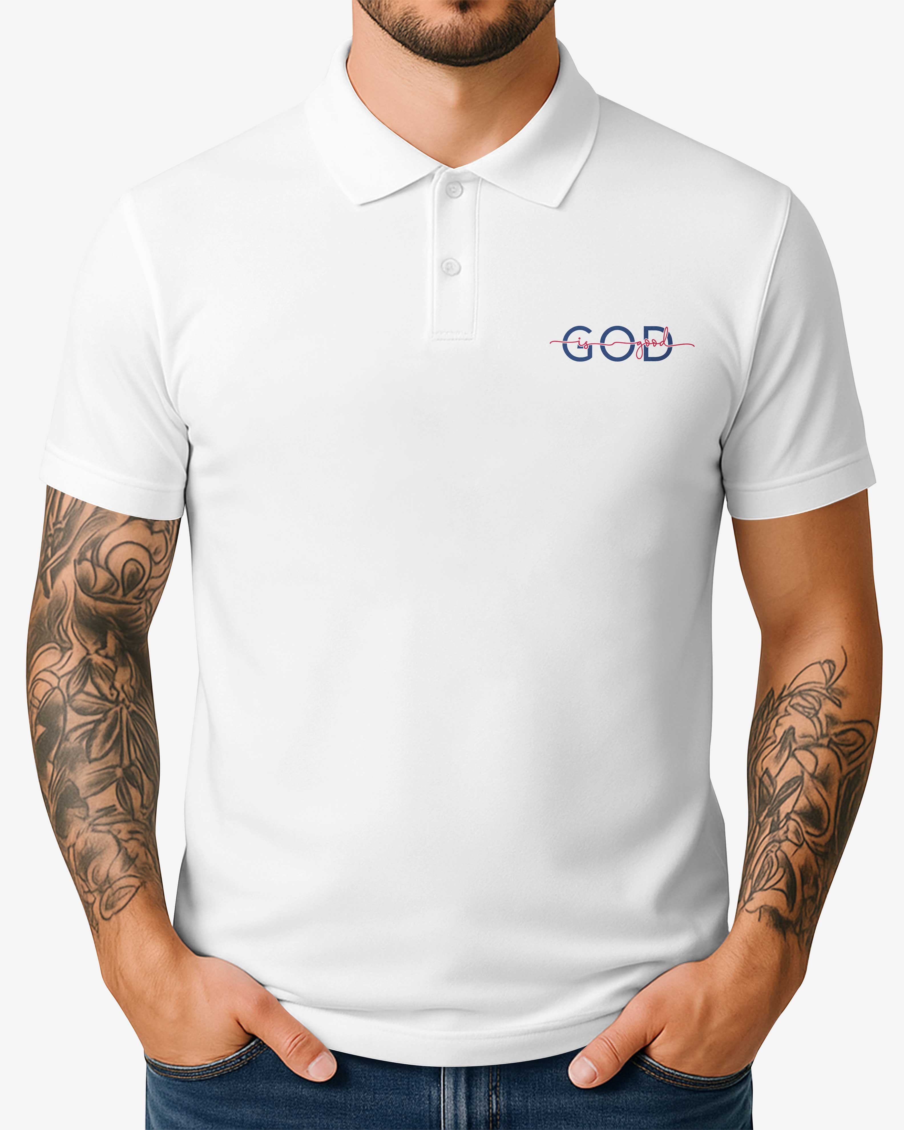 Stand For The Flag Kneel For The Cross Polo T-Shirt