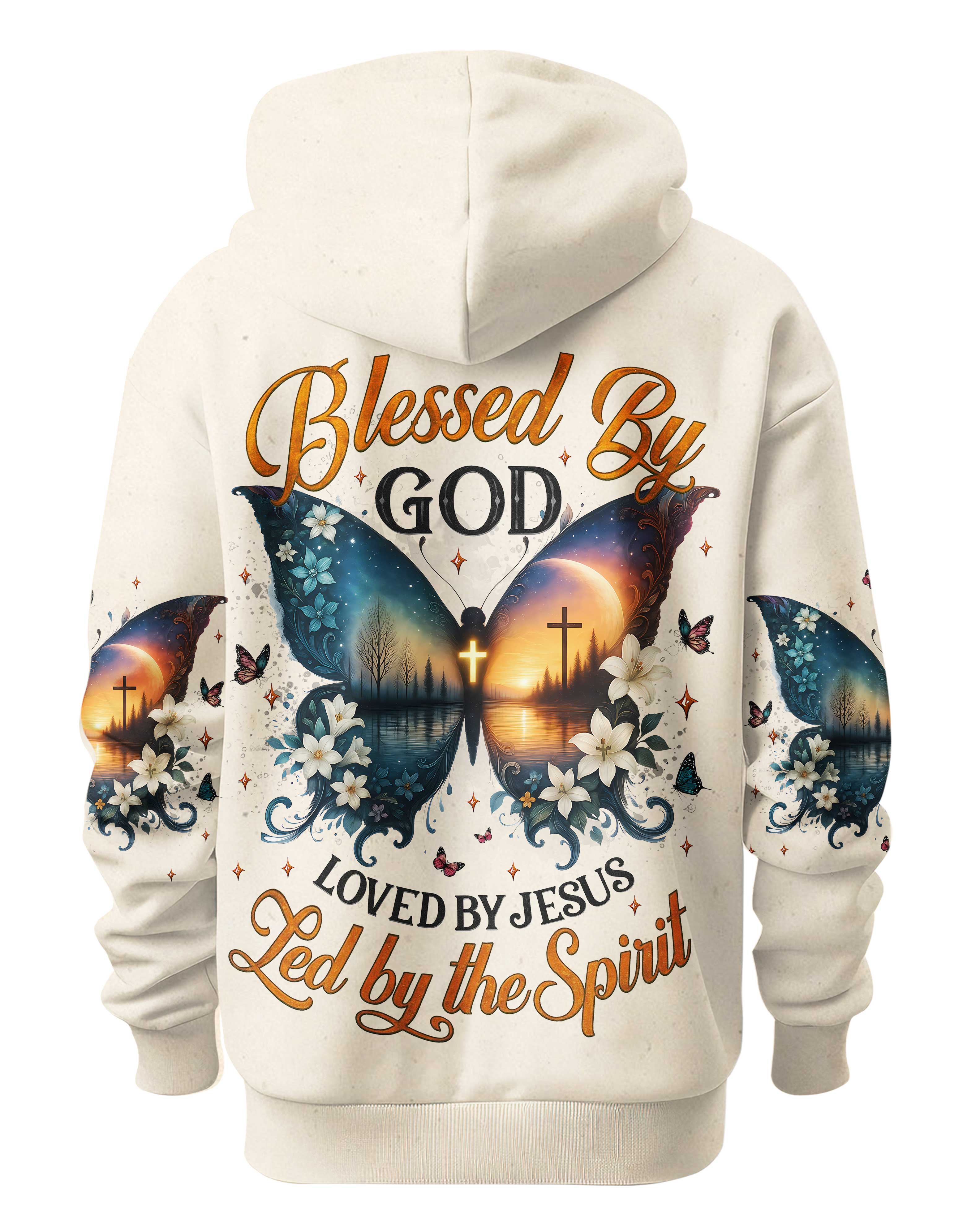 Blessed By God Loved By Jesus Led By The Spirit T-Shirt