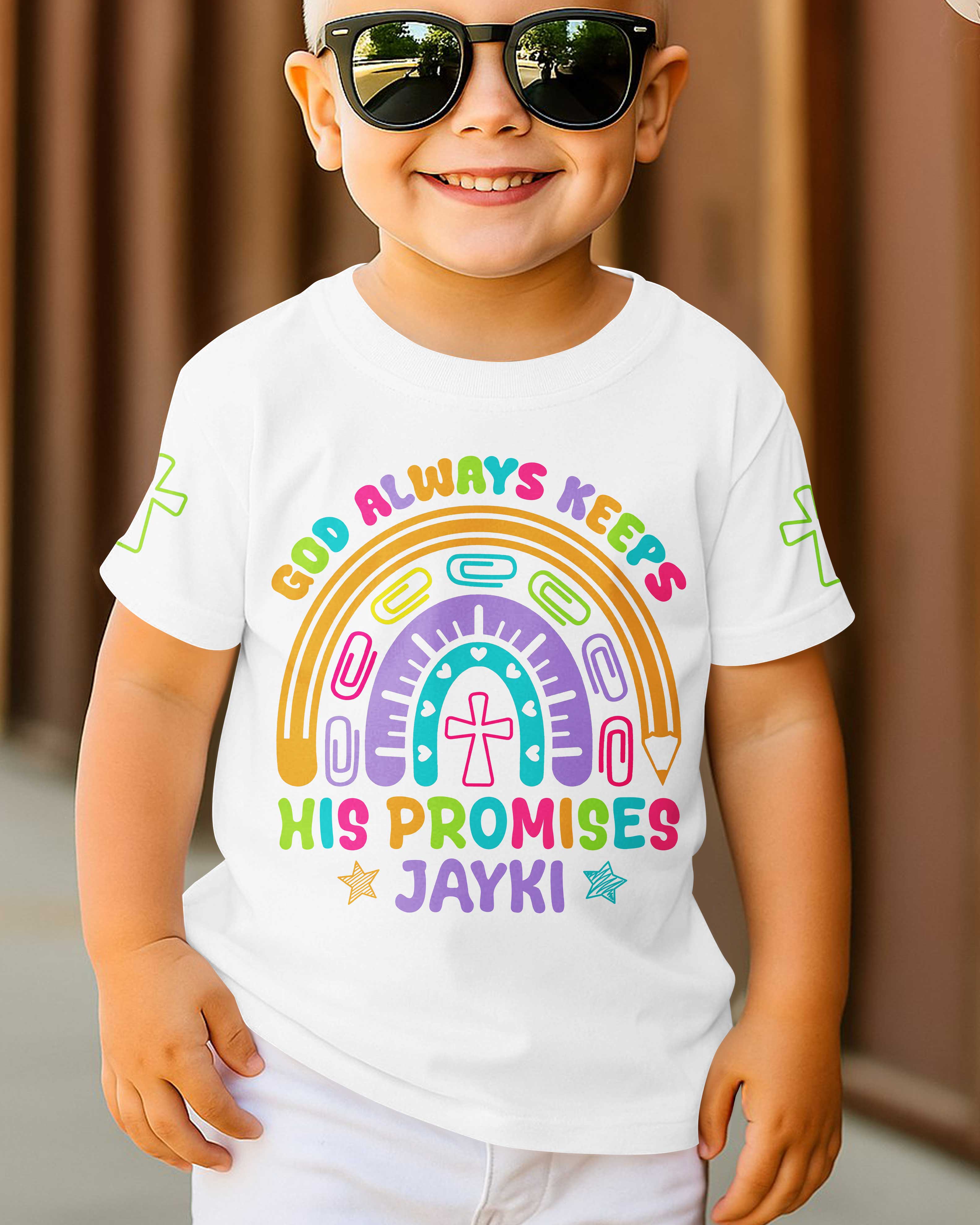 God Always Keeps His Promises T-Shirt Kid