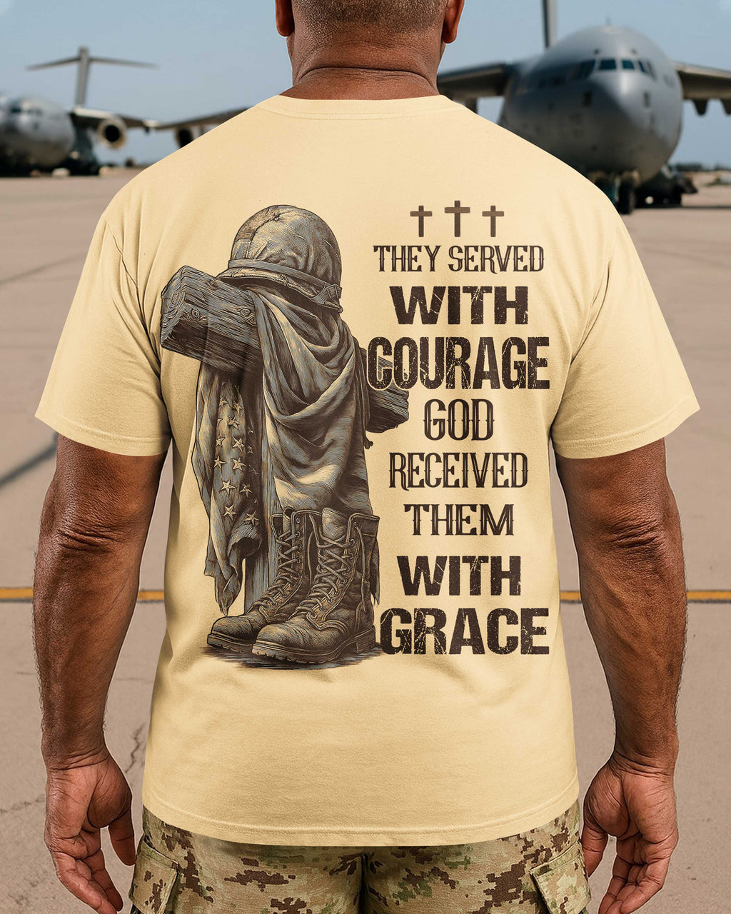 They Served With Courage God Received Them With Grace T-Shirt