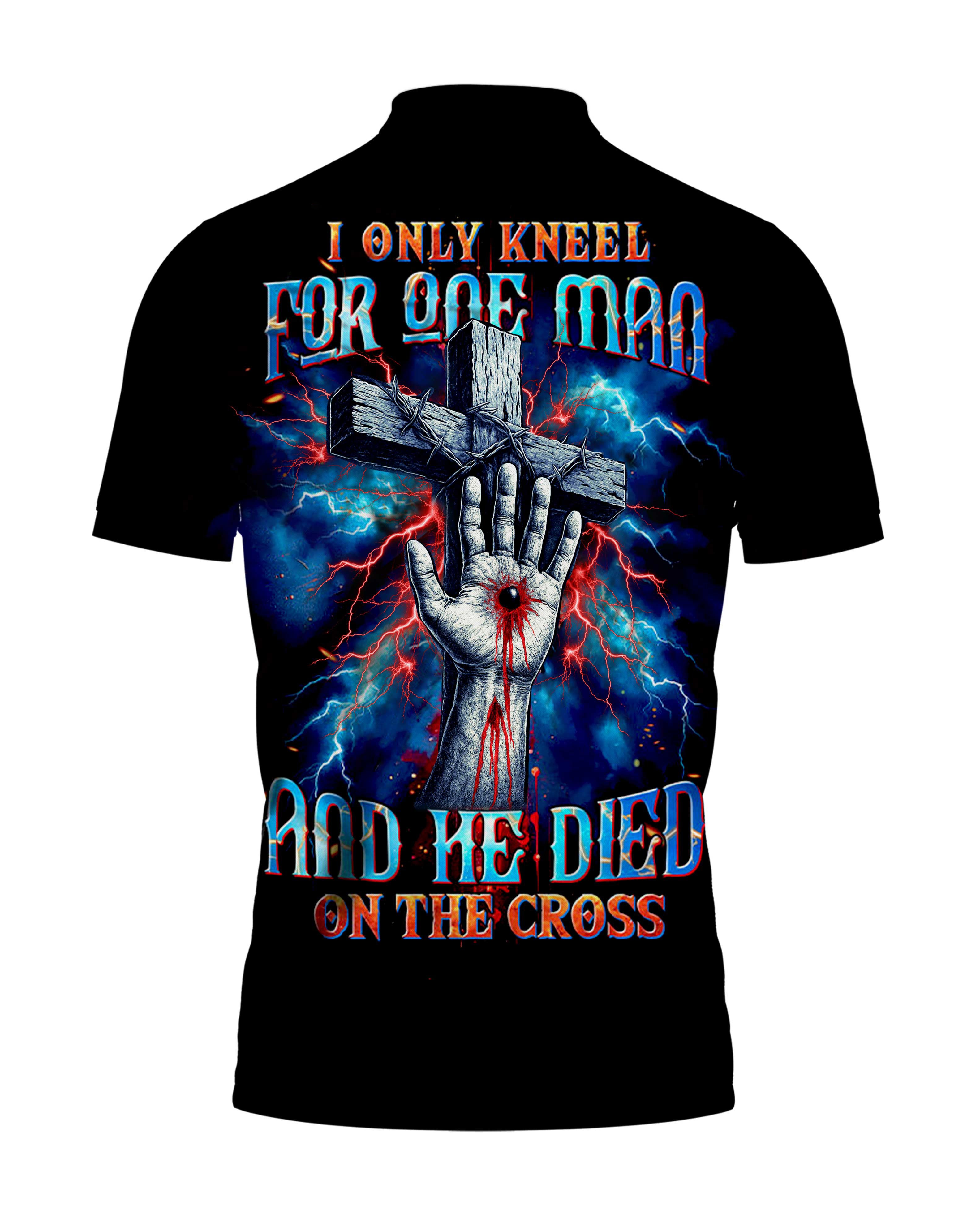 I Only Kneel For One Man All Over Print Polo T-Shirt