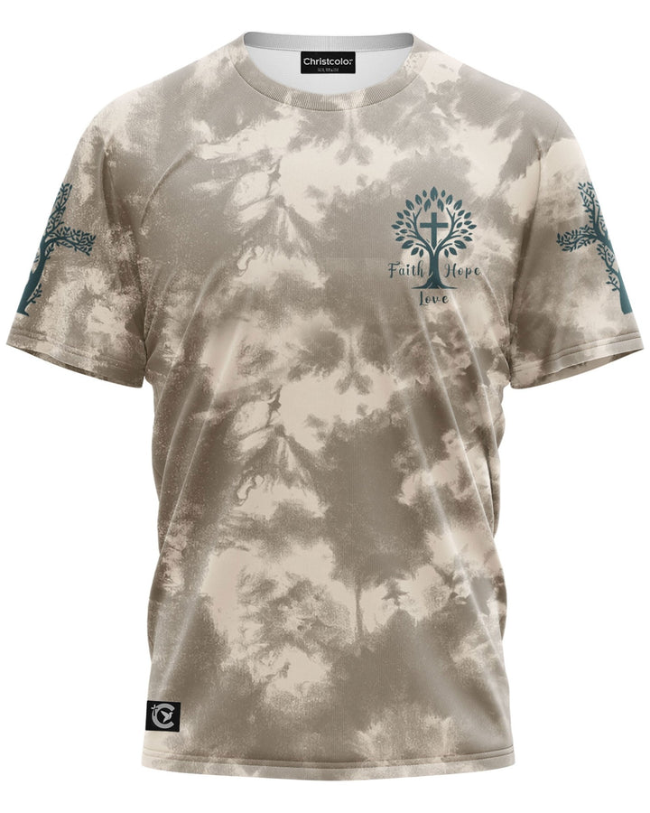 Rooted In Christ All Over Print T-shirt - Christ Color