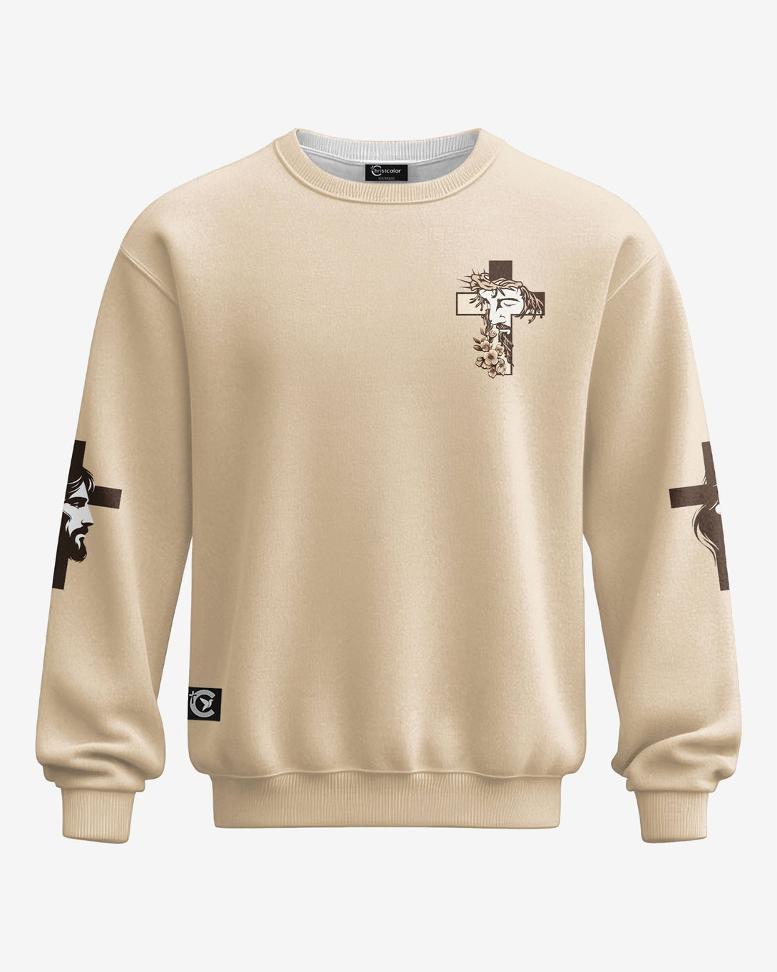 I Am His And He Is Mine All Over Print Sweater - Christ Color