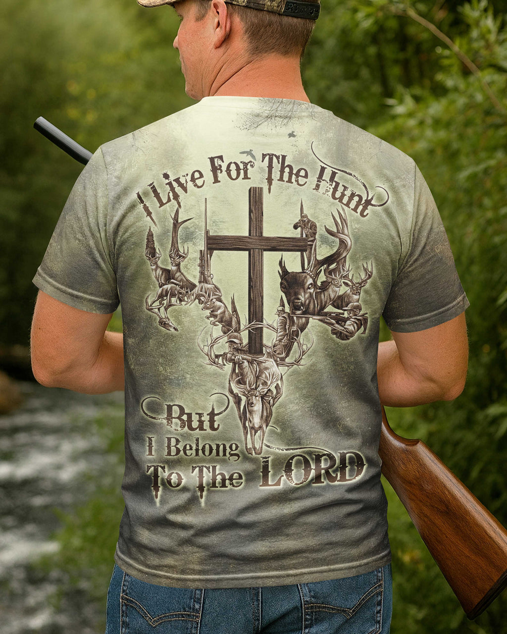 I Live For The Hunt Custom Name T-Shirt