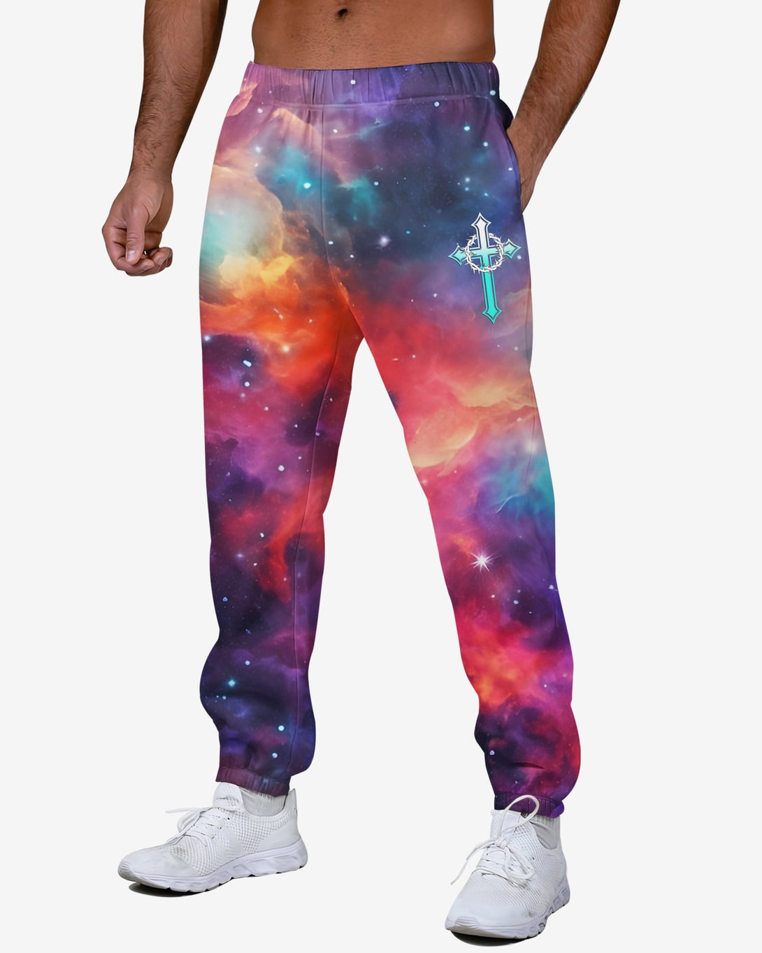 They Will Soar On Wings Like Eagles All Over Print Jogger Pants - Christ Color
