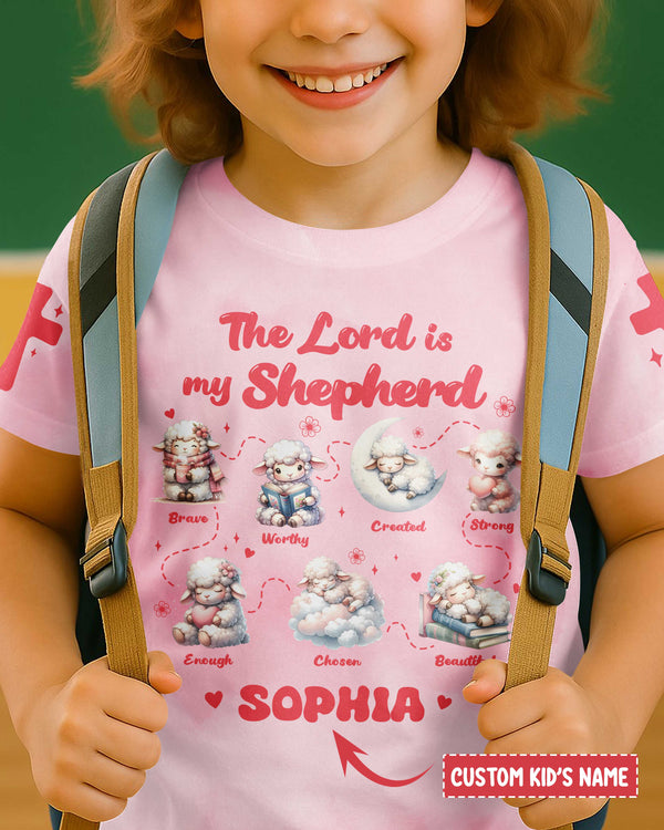The Lord Is My Shepherd All Over Print T-Shirt Kid