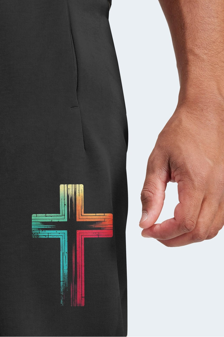 Rooted In Christ Jesus Is Light All Over Print Jogger Pants - Christ Color