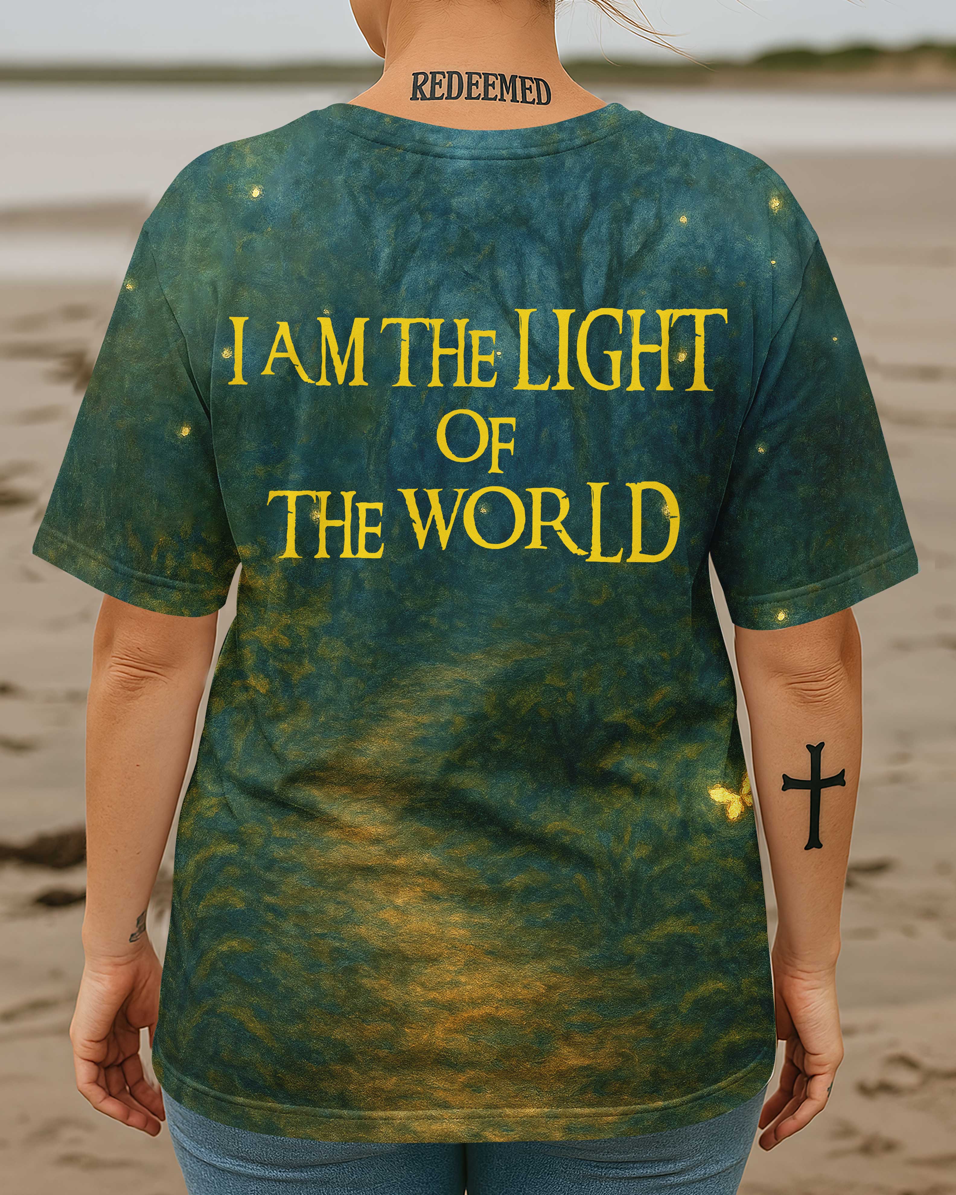 I Am The Light Of The World All Over Print T-Shirt