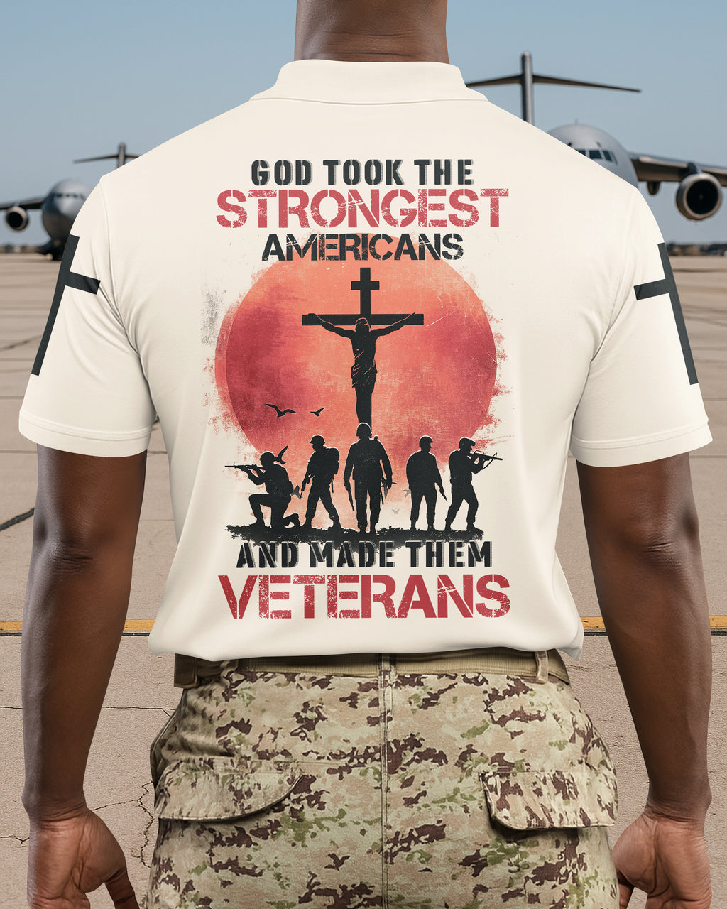 God Took The Strongest Americans And Made Them Veterans T-Shirt