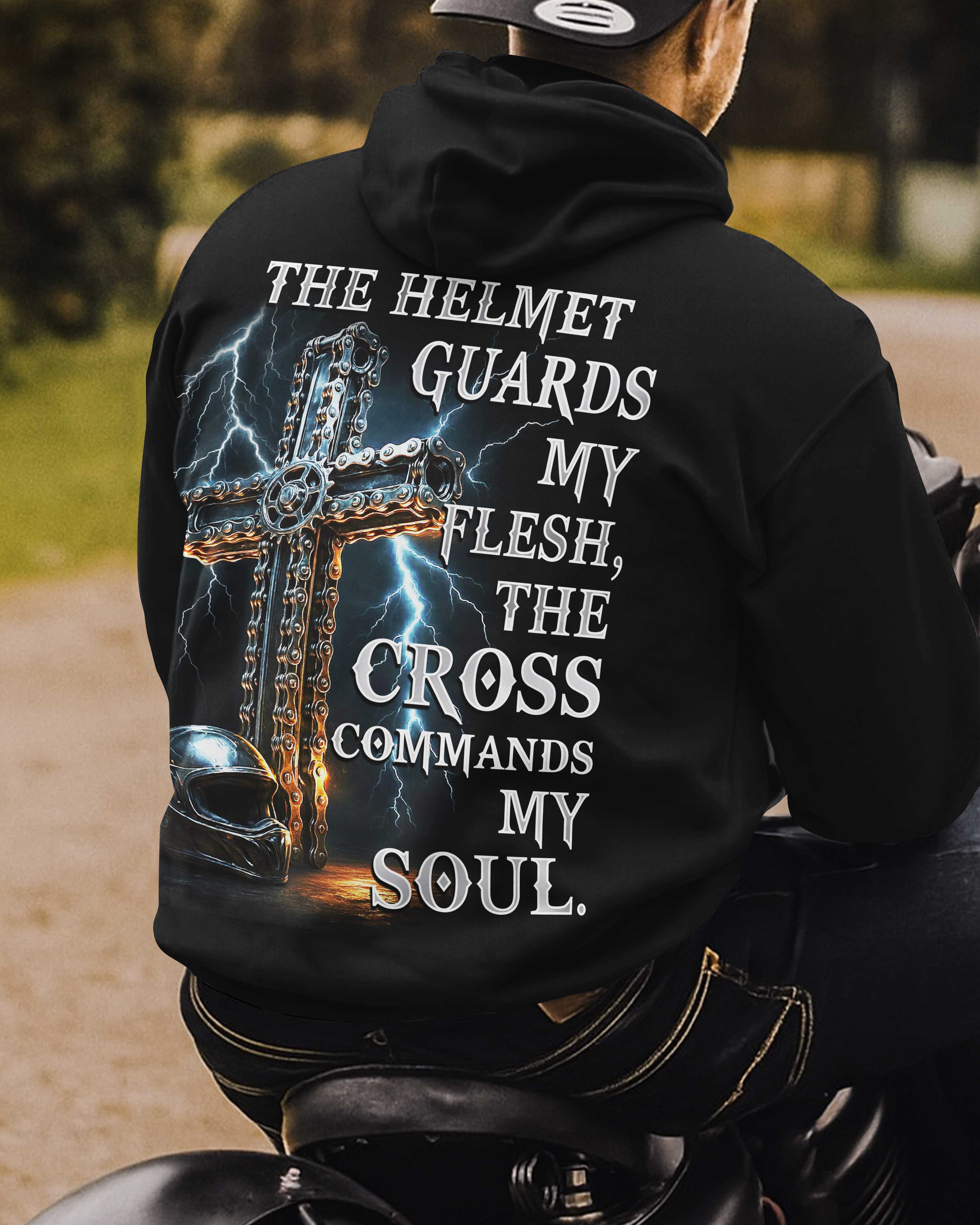 The Helmet Guards My Flesh Hoodie