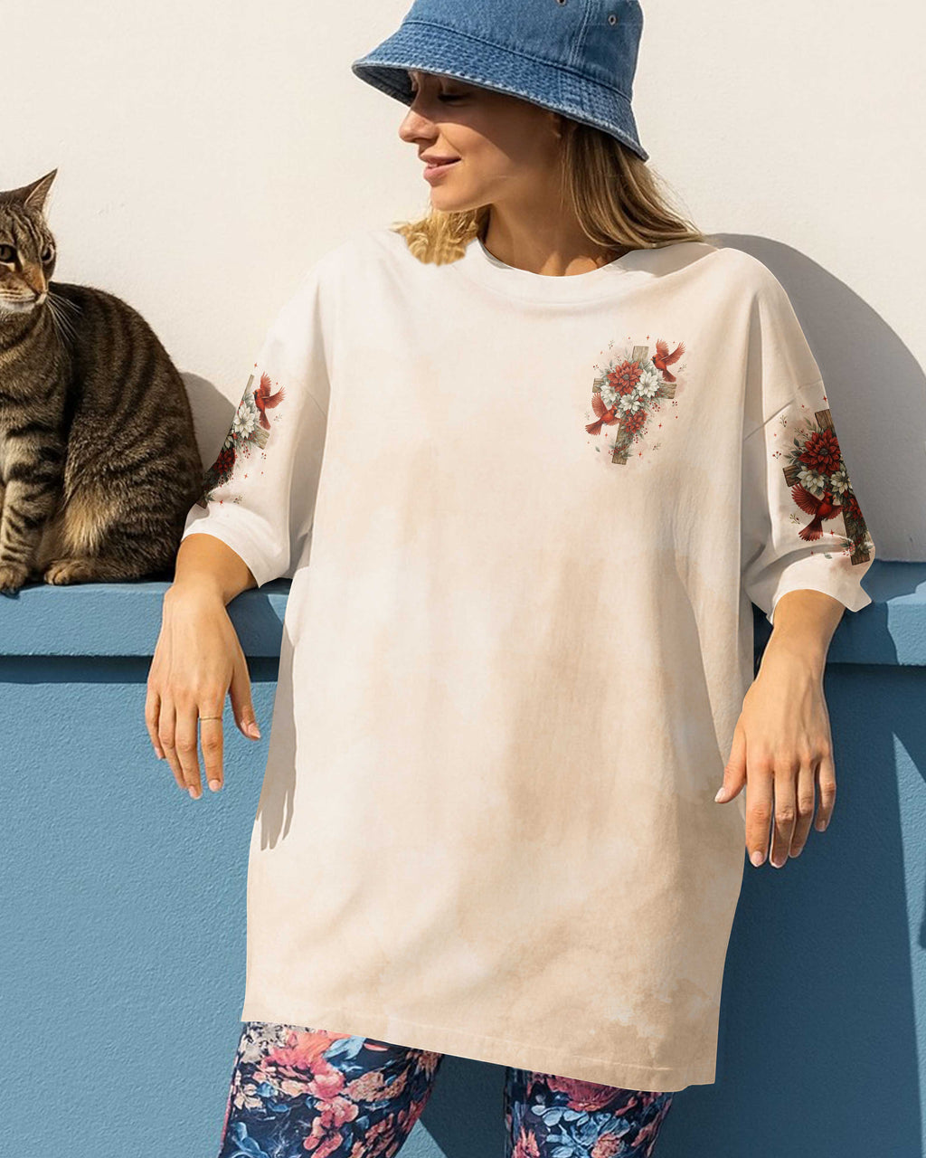 Cardinals Appear When Angels Are Near All Over Print T-Shirt