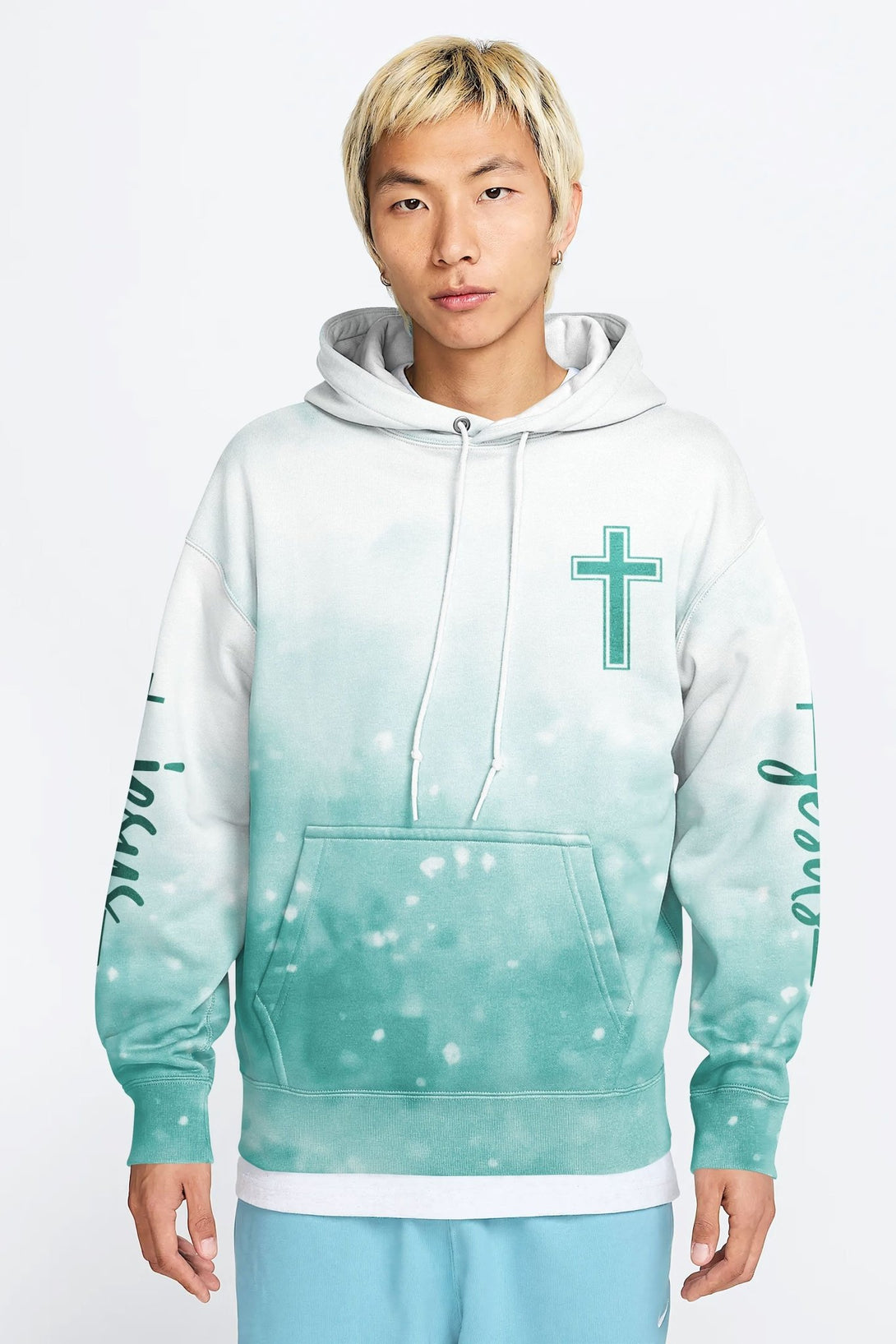 Jesus Is My Living Hope All Over Print Hoodie - Christ Color