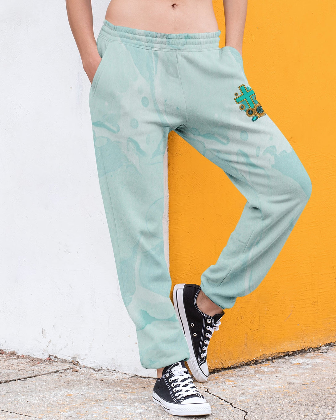 Jesus Take The Wheel All Over Print Jogger Pants - Christ Color