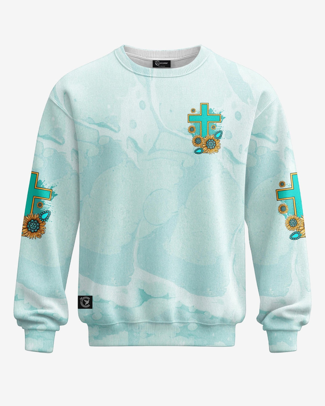 Jesus Take The Wheel All Over Print Sweater - Christ Color