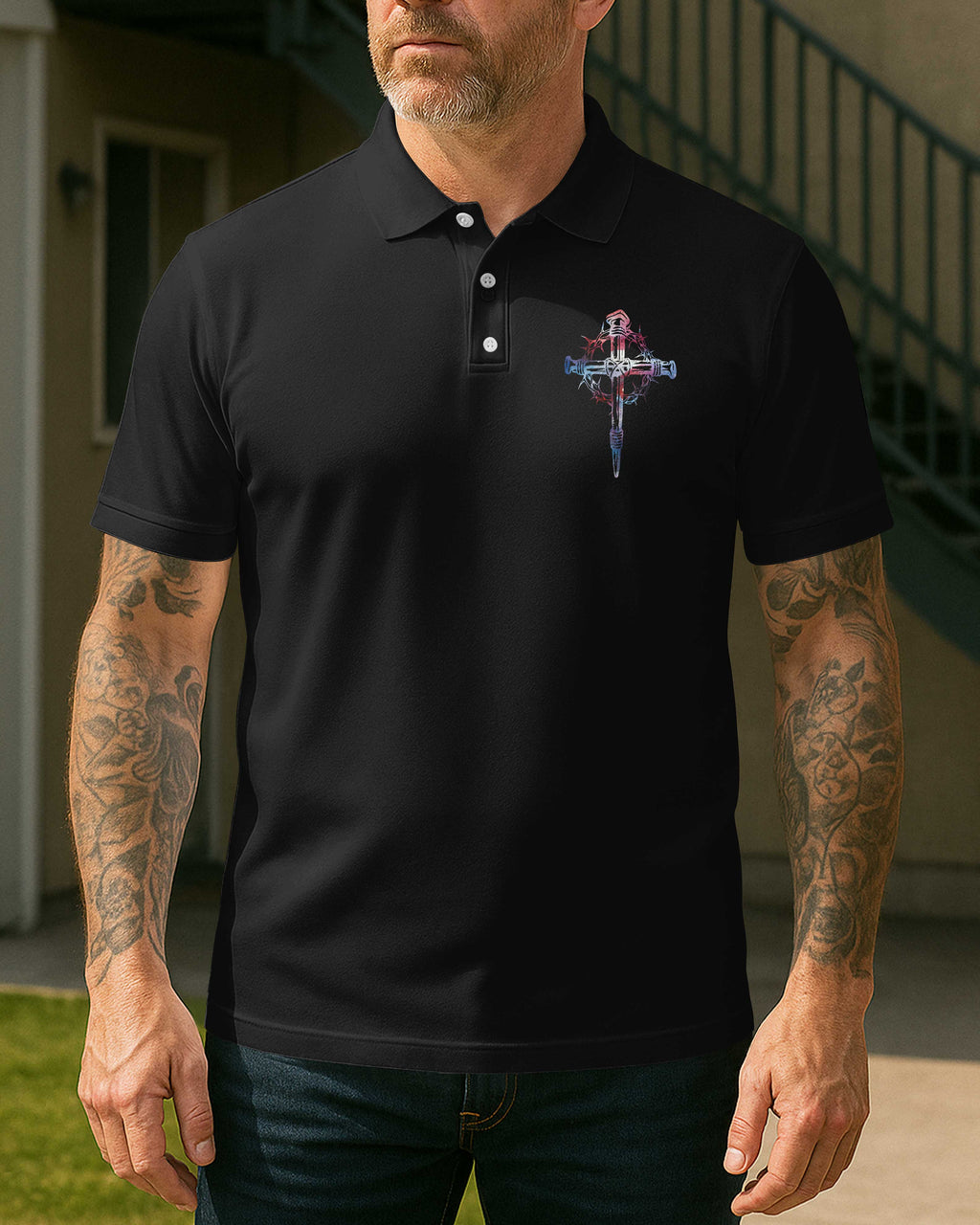 I Only Kneel For One Man All Over Print Polo T-Shirt
