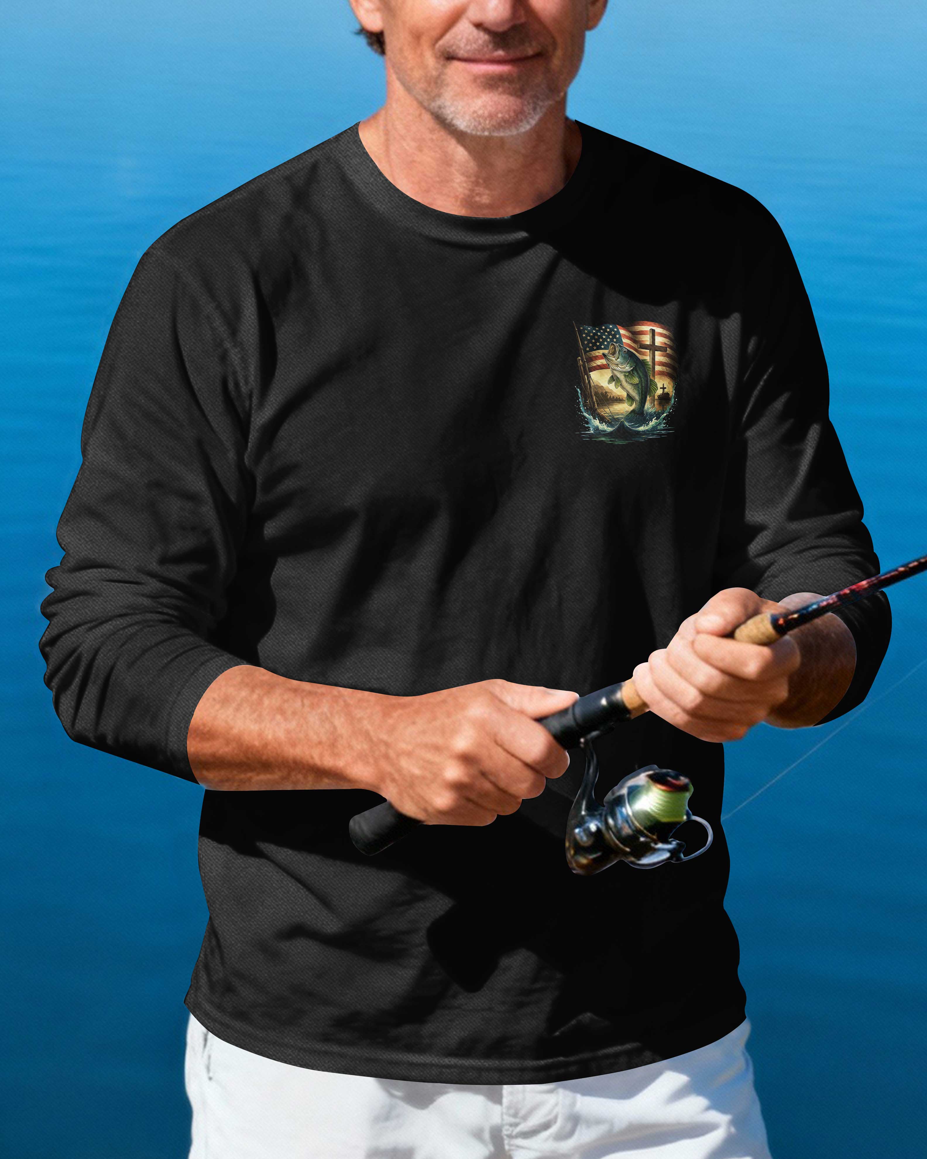 Hooked On Faith Anchored In Christ Long Sleeves T-Shirt