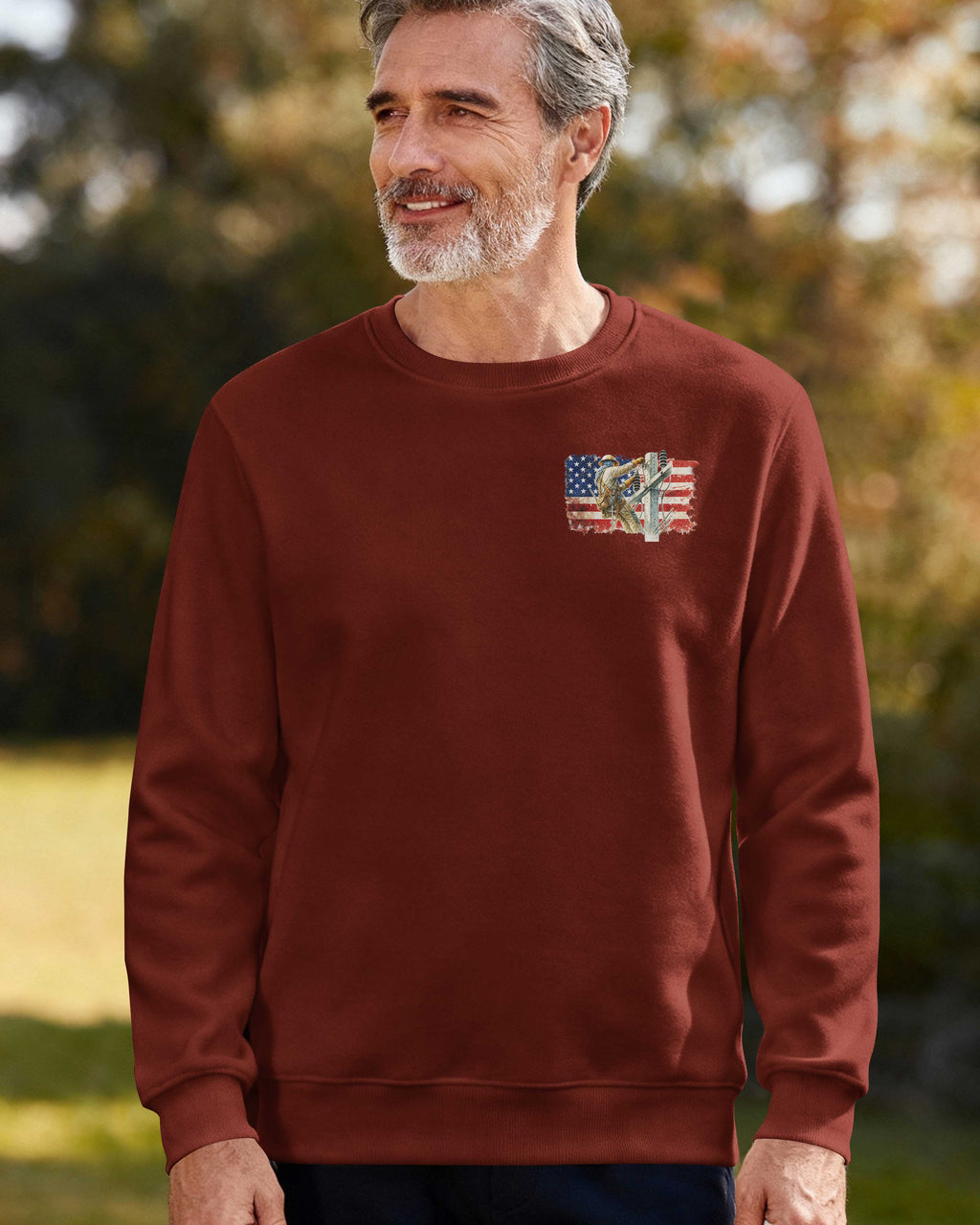 Retired Lineman Built By Grit Blessed By God Sweater