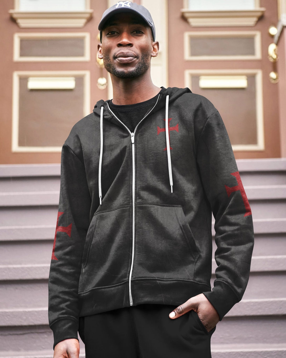 Let Your Faith Be Bigger Than Your Fear All Over Print Zip Hoodie - Christ Color