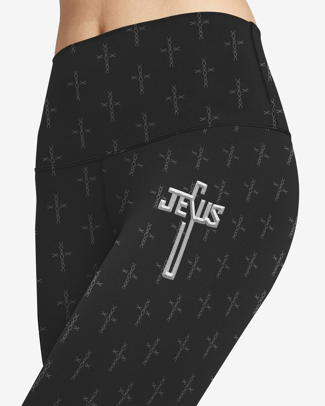 Love Has Conquered The Grave All Over Print Leggings - Christ Color