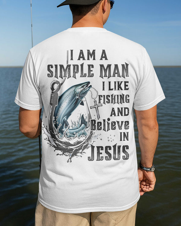 I Like Fishing And Believe In Jesus All Over Print T-Shirt