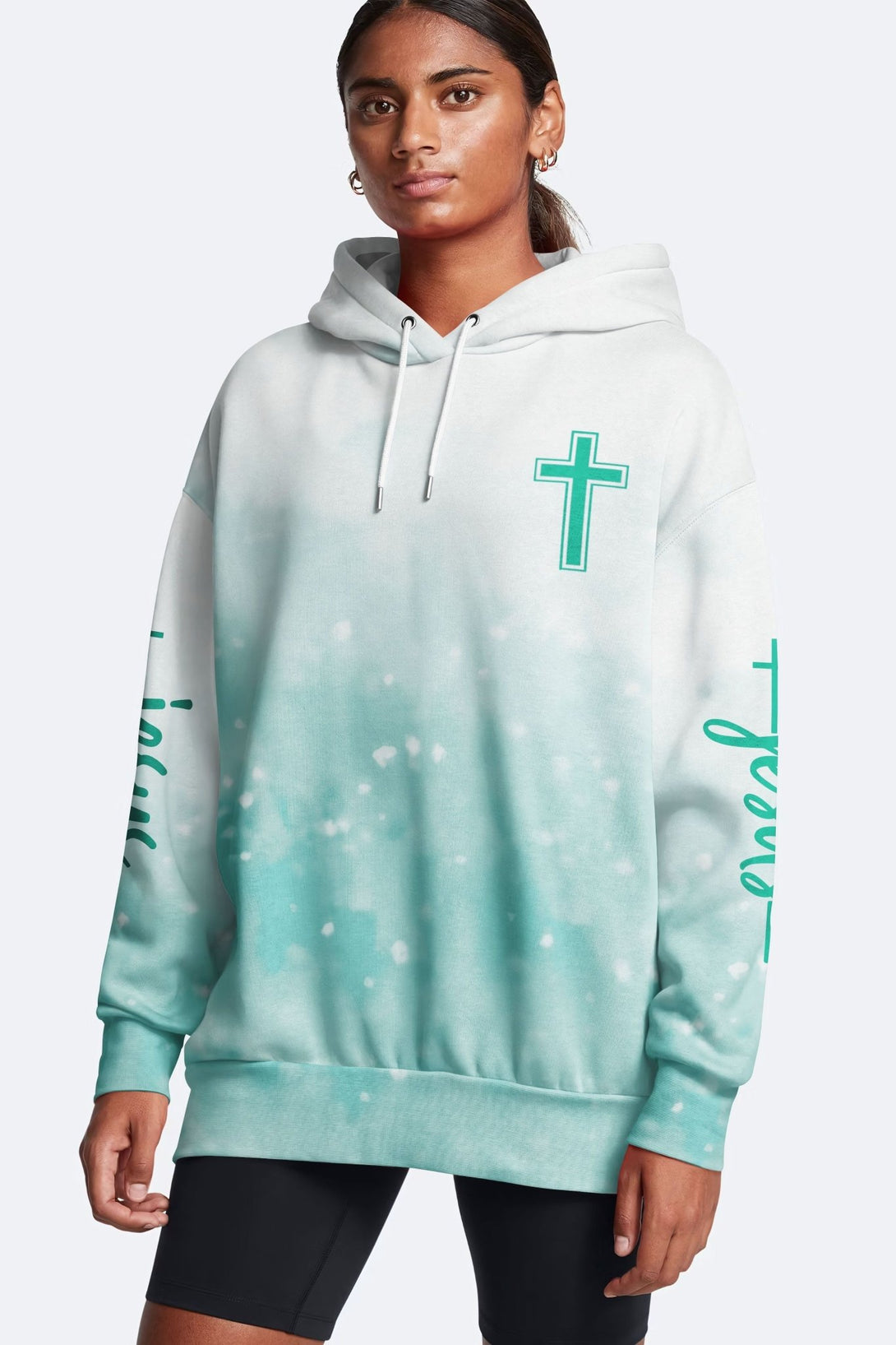 Jesus Is My Living Hope All Over Print Hoodie - Christ Color