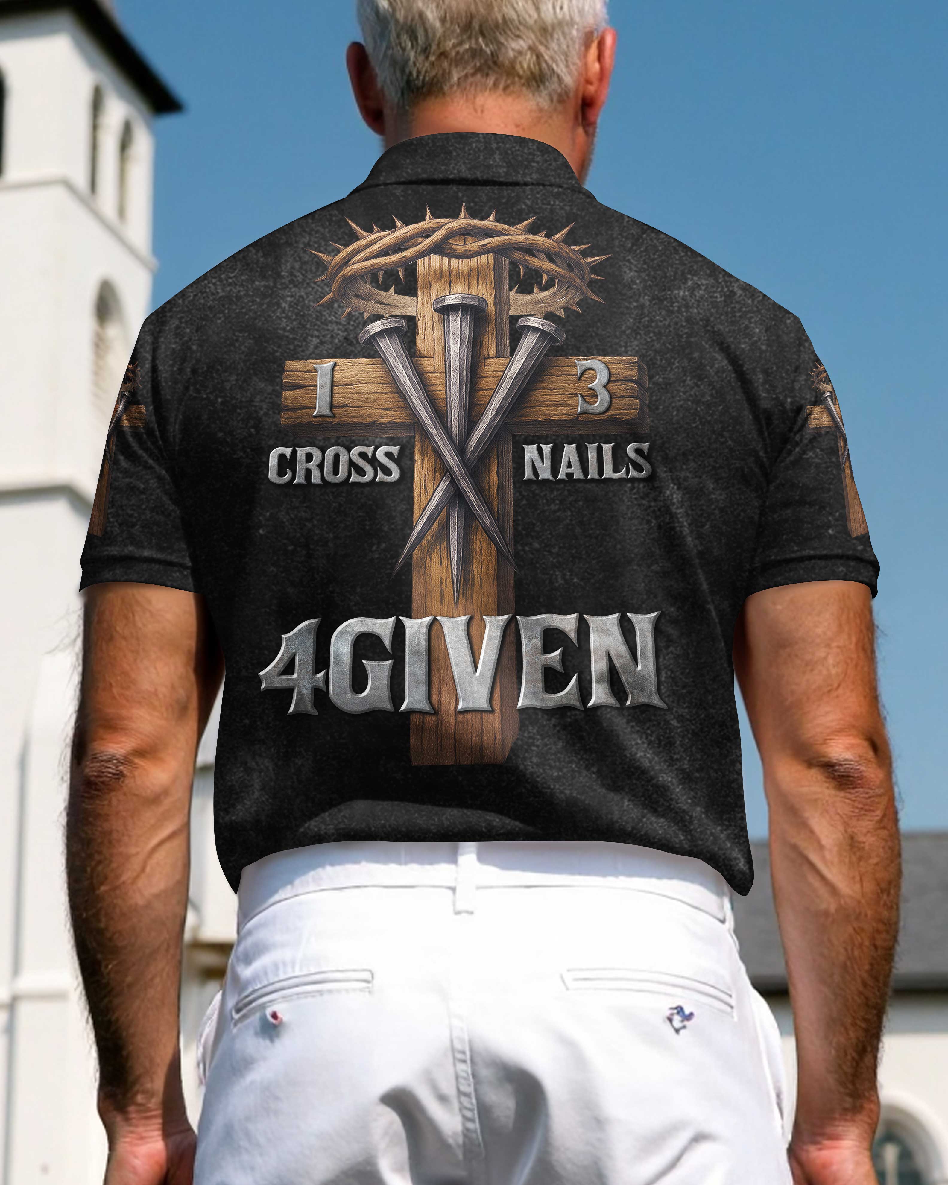 One Cross Three Nails Forgiven T-Shirts