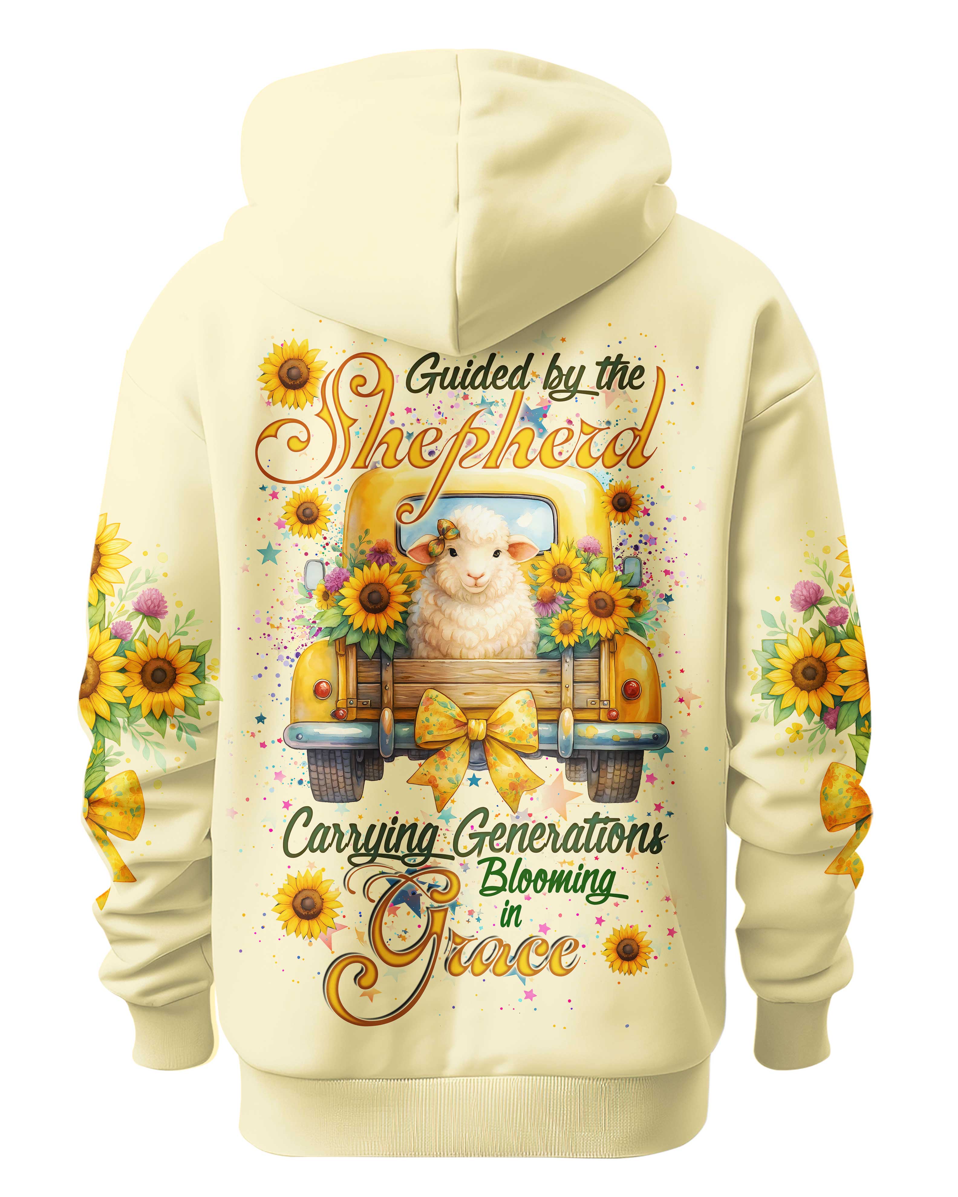 Guided By The Shepherd Carrying Generations Blooming In Grace T-Shirts