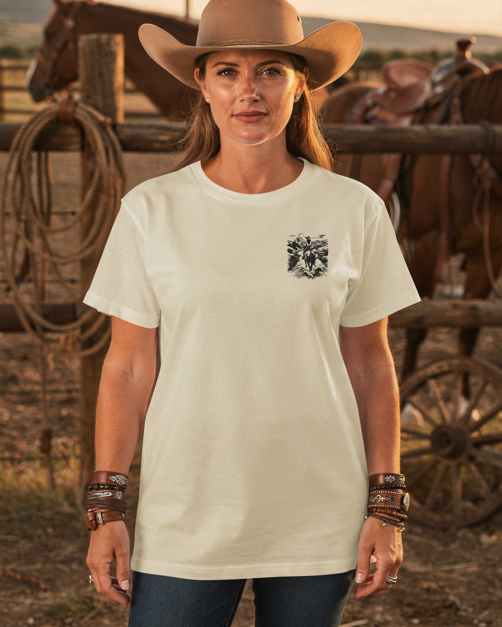 I Ride With Faith Guided By His Cross T-Shirt