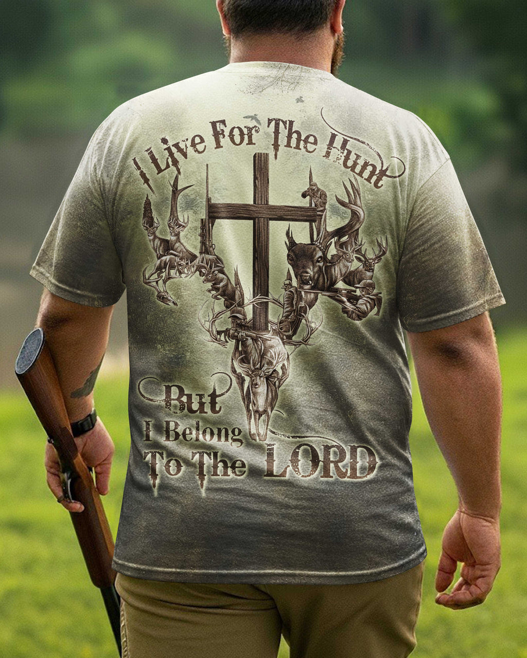 I Live For The Hunt Custom Name T-Shirt