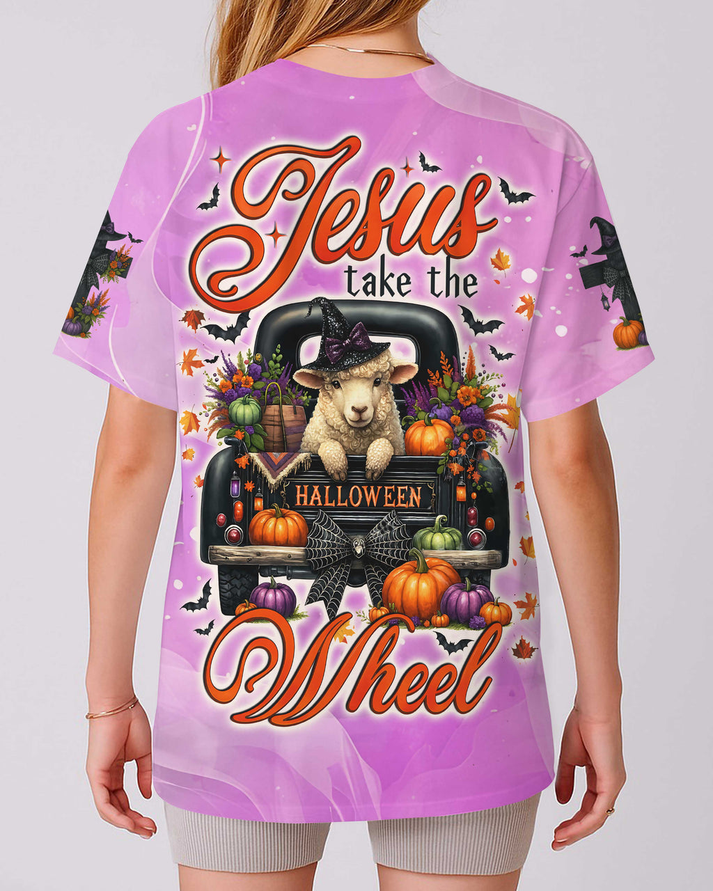 Jesus Take The Wheel All Over Print T-Shirt