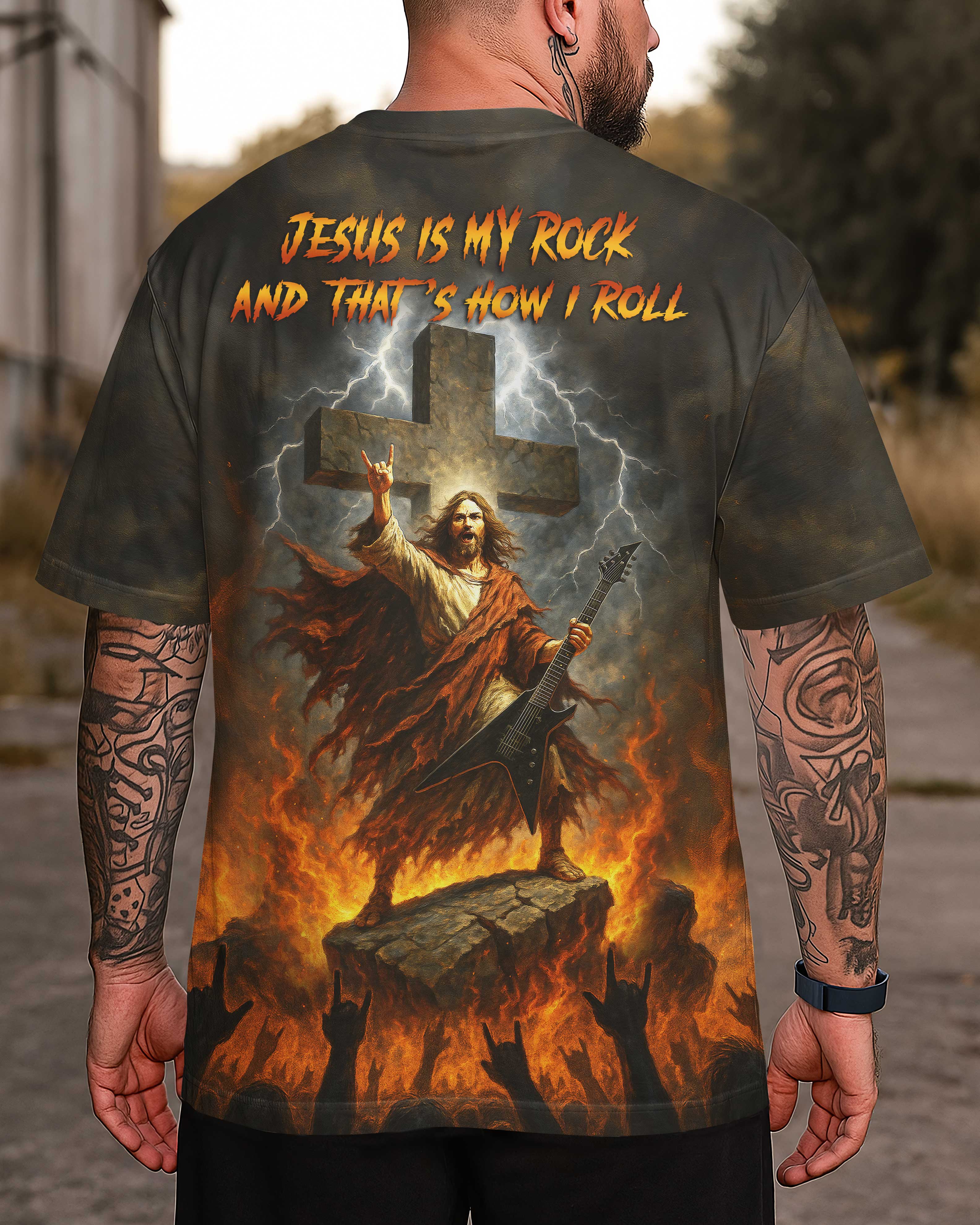 Jesus Is My Rock And That's How I Roll T-Shirt