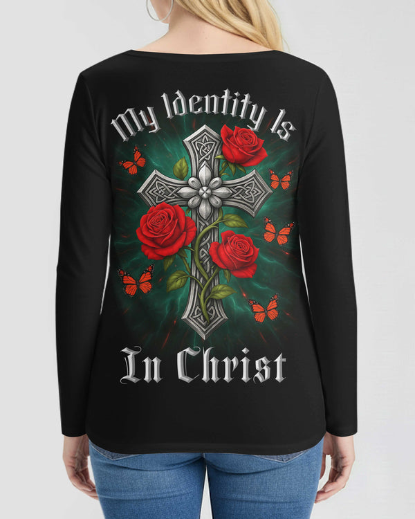 My Identity Is In Christ V-neck Long Sleeves Shirt